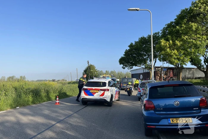 Fietser zwaargewond bij botsing