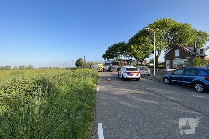 Fietser zwaargewond bij botsing