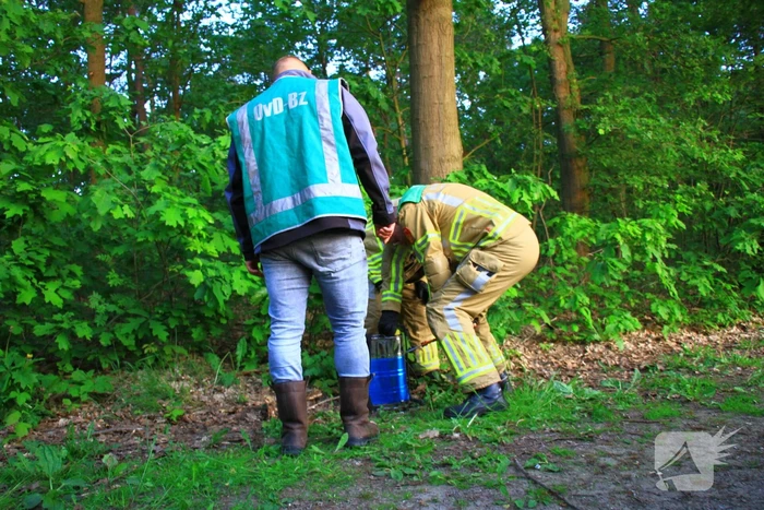 Rugspuit lekt oplossingsmiddel in natuur