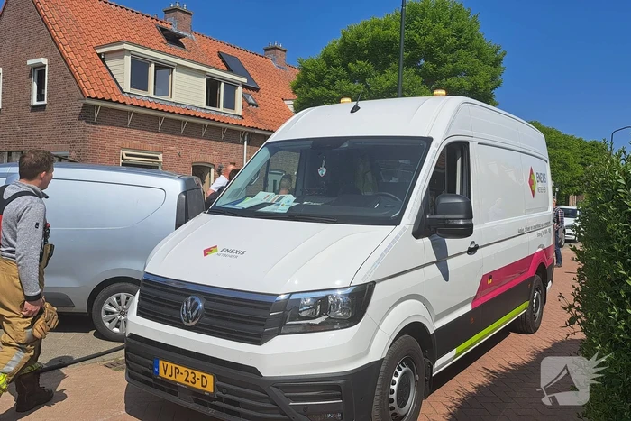 Gaslekkage door boring in meterkast woning
