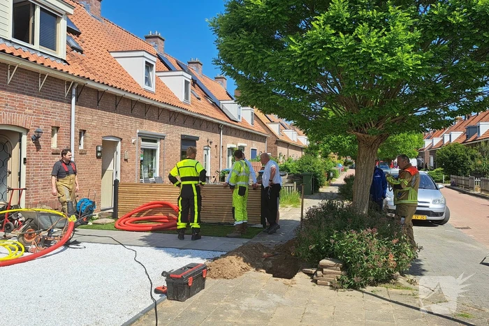 Gaslekkage door boring in meterkast woning