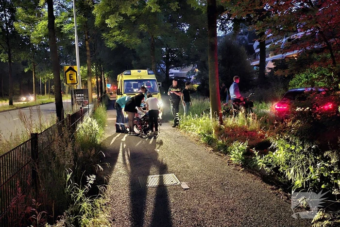 Fietser gewond na val