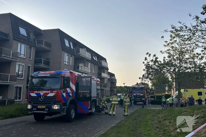 Appartementencomplex ontruimd vanwege hevige brand