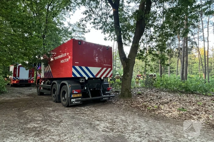 Brandweer groots ingezet voor bosbrand