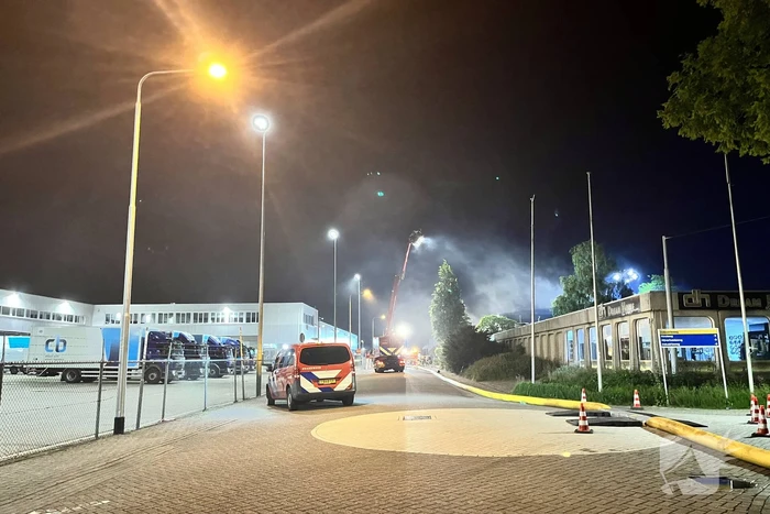 Flinke brand in meubelfabriek
