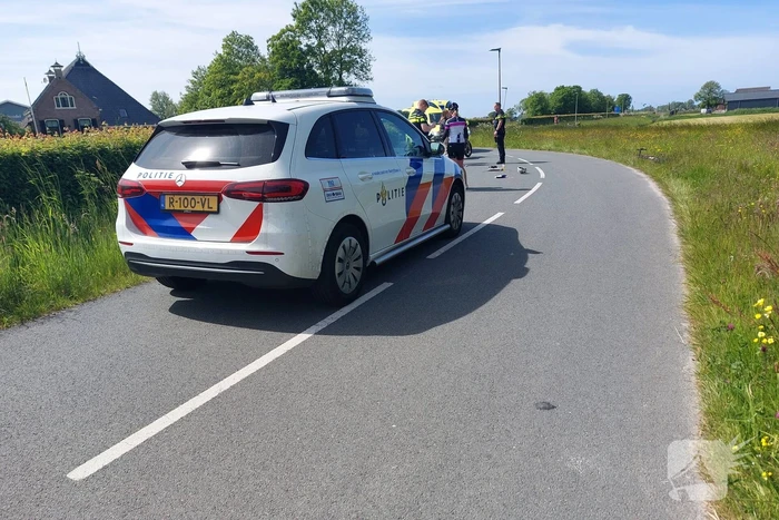 Wielrenner gewond bij aanrijding met scooter
