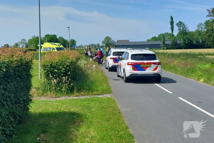 Wielrenner gewond bij aanrijding met scooter