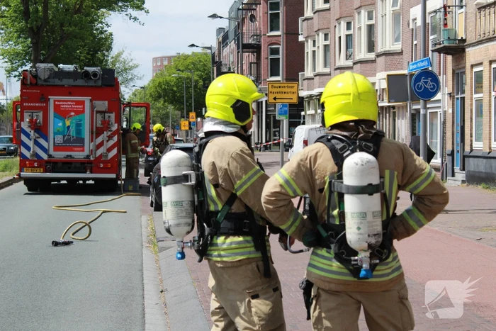 Werkzaamheden verstoord door gaslekkage