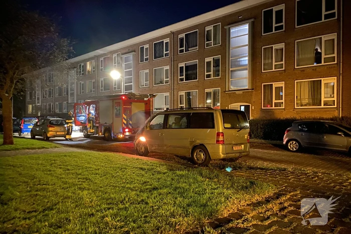 Beginnende brand in bestelbus geblust