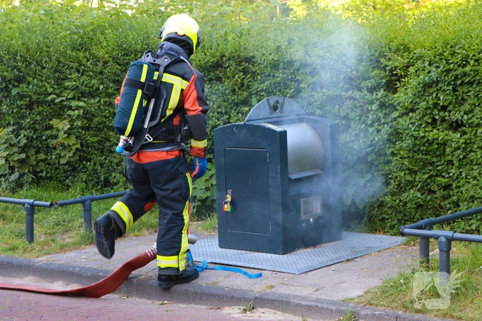 Brand in ondergrondse container
