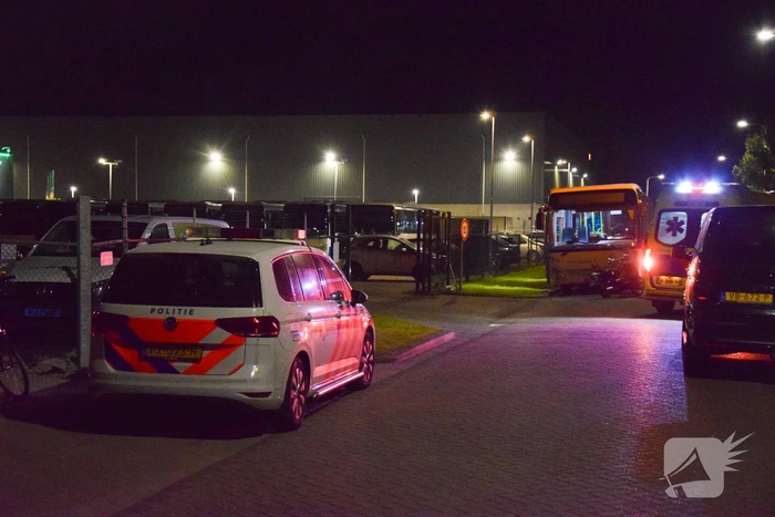 Botsing tussen lijnbus en scooterrijder