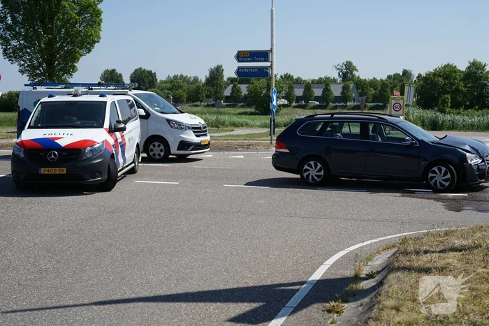 Ongeval door voorrangsfout op kruising
