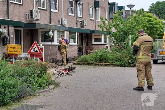 Gasleiding geraakt tijdens werkzaamheden voor glasvezelnetwerk