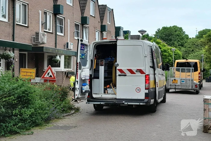 Gasleiding geraakt tijdens werkzaamheden voor glasvezelnetwerk