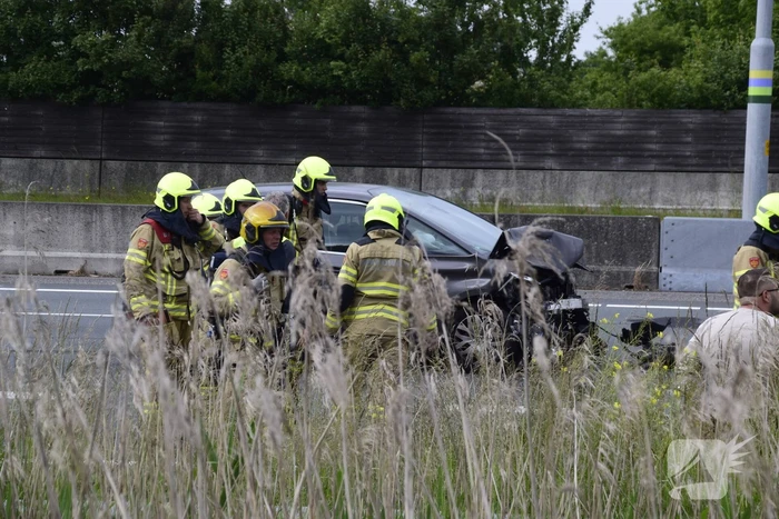 Veel schade bij ongeval op snelweg