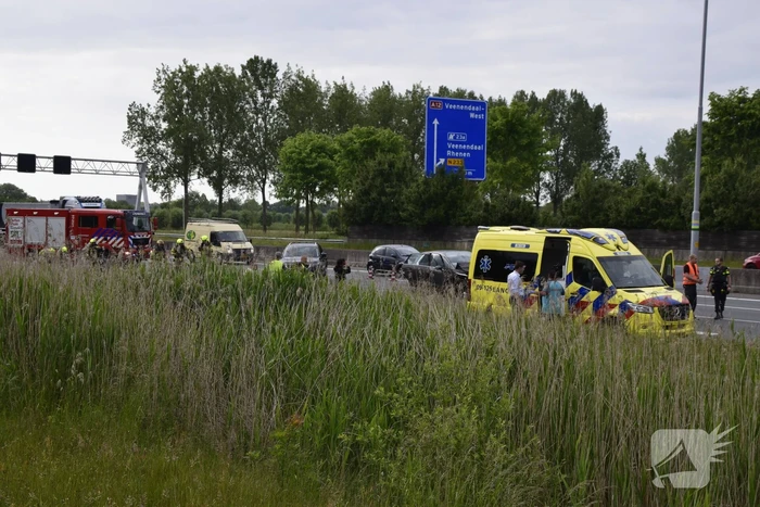 Veel schade bij ongeval op snelweg