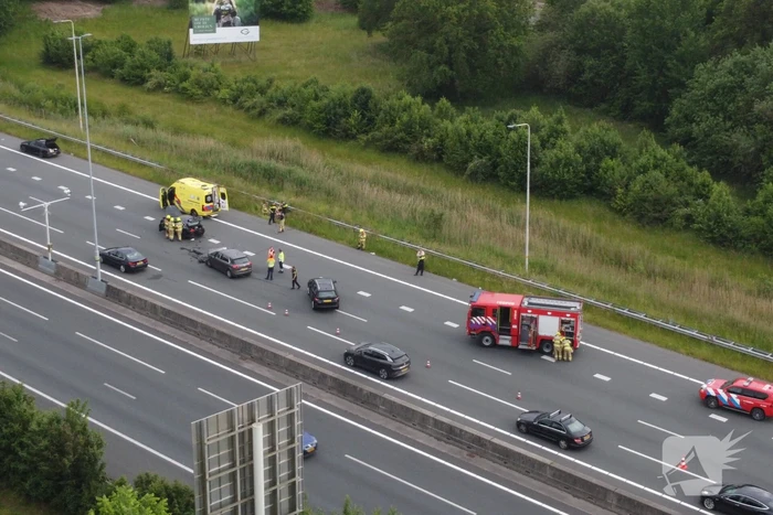 Veel schade bij ongeval op snelweg