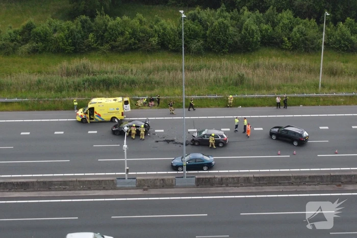 Veel schade bij ongeval op snelweg