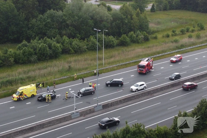 Veel schade bij ongeval op snelweg
