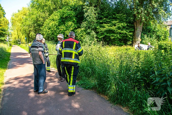 Melding gaslek blijkt lekke waterleiding
