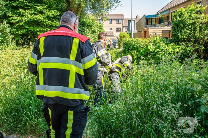 Melding gaslek blijkt lekke waterleiding
