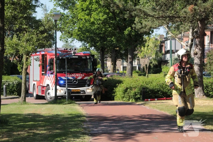 Brandweer blust brand in bosschages