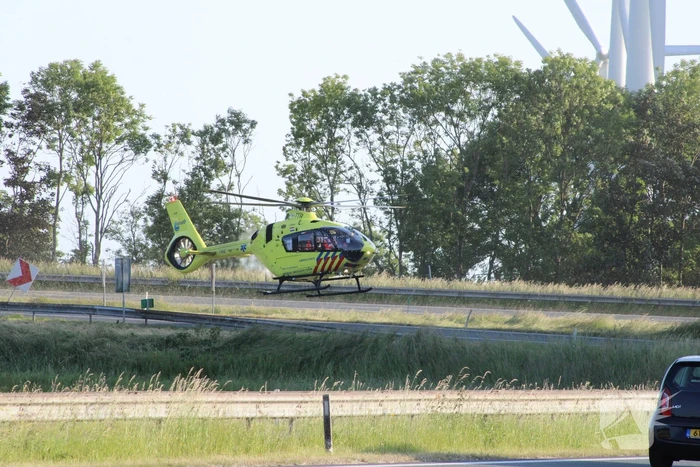 Ernstig ongeval op afrit van snelweg