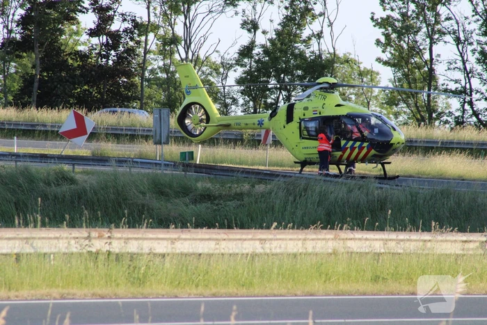 Ernstig ongeval op afrit van snelweg