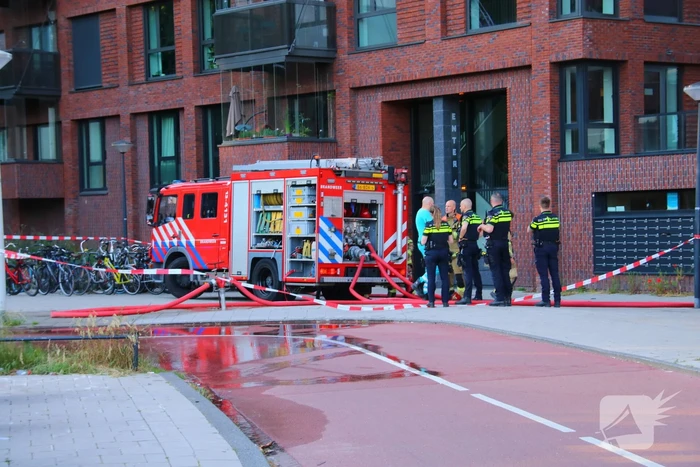 Uitslaande brand bij appartenmentencompex