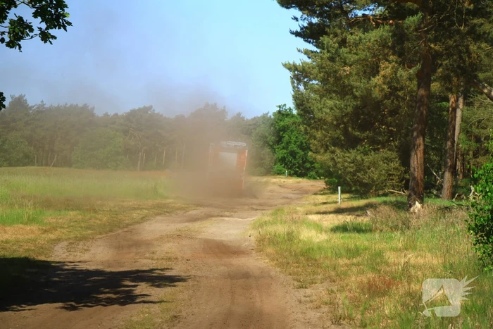Brand in bos laait weer op