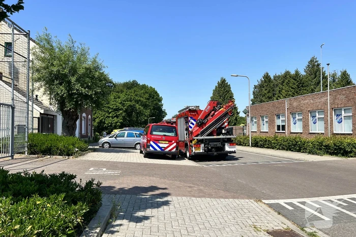 Tractor gekanteld, bestuurder gewond