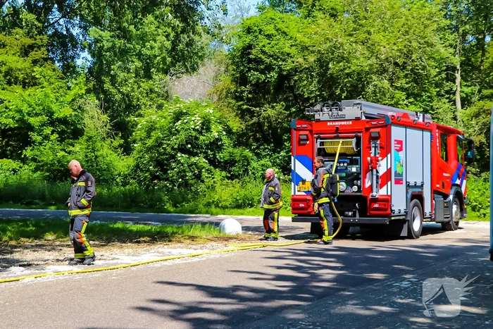 Brand op parkeerplaats