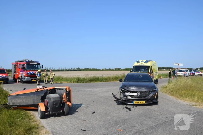 Gewonde bij frontale botsing