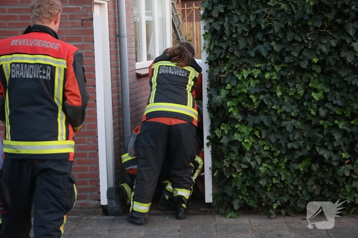 Brandweer ingezet voor gans op dak van schuur