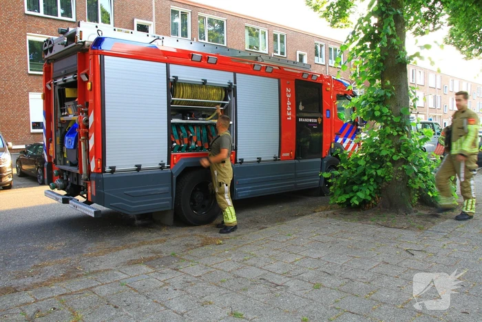 Ondergrondse container vat vlam