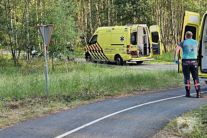 Scooterrijder ernstig gewond na harde val