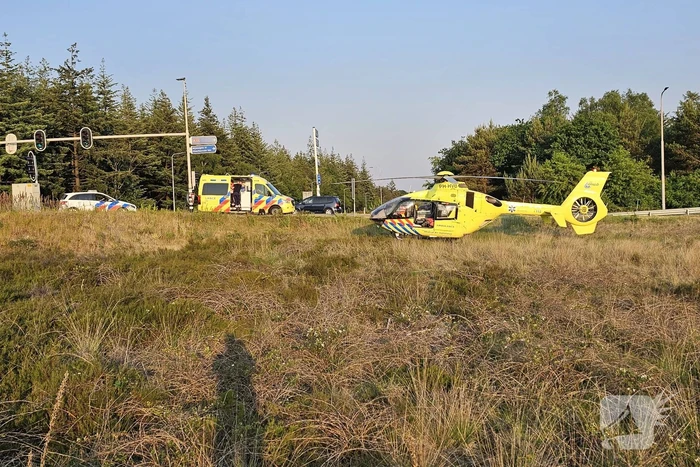Scooterrijder ernstig gewond na harde val