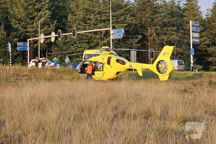 Scooterrijder ernstig gewond na harde val