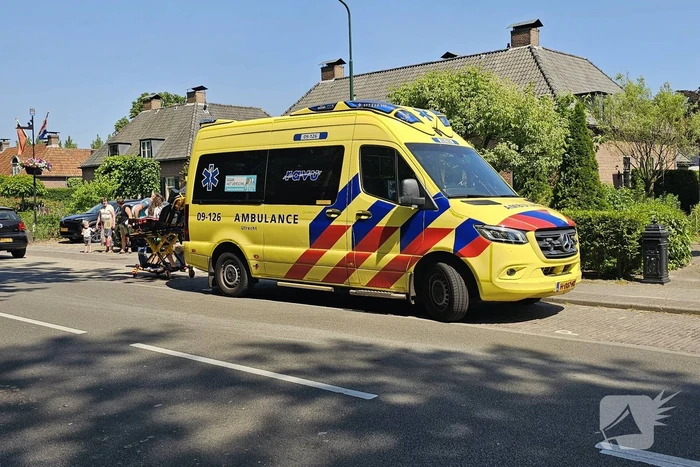 Fietsster raakt gewond bij val