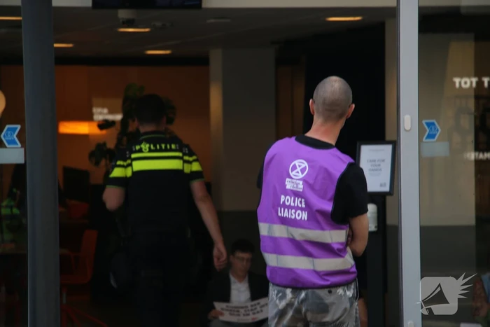 Demonstratie bij ING bank