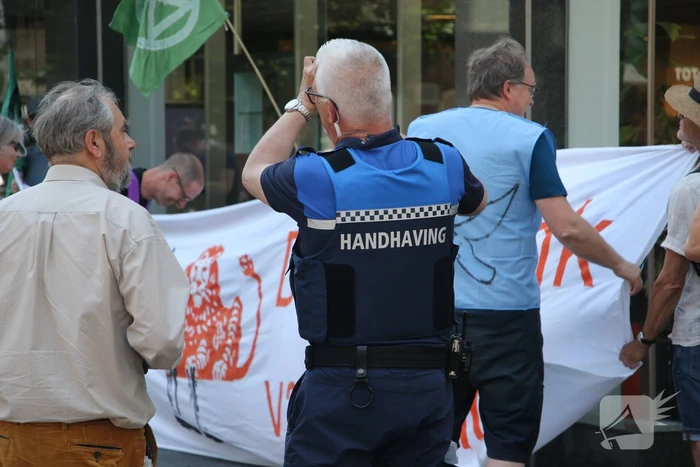 Demonstratie bij ING bank
