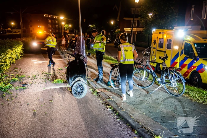 Scooterrijder aangehouden na frontale botsing
