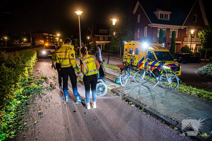 Scooterrijder aangehouden na frontale botsing