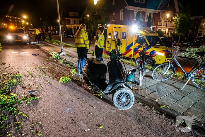 Scooterrijder aangehouden na frontale botsing