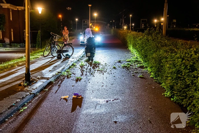 Scooterrijder aangehouden na frontale botsing