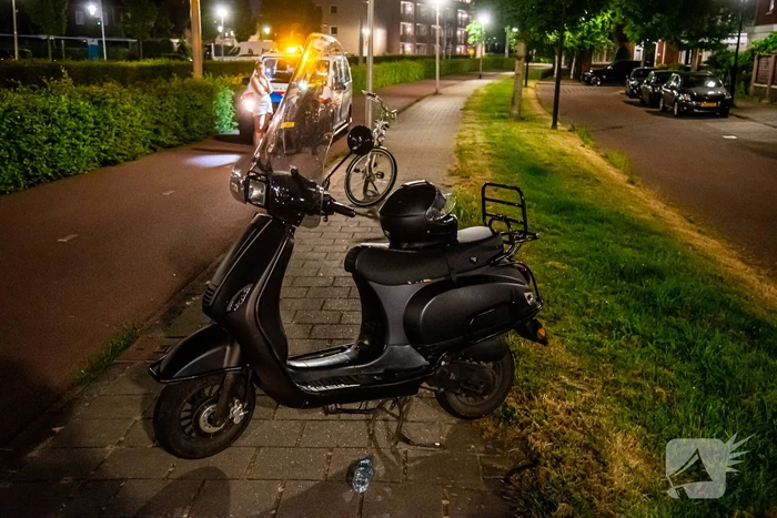 Scooterrijder aangehouden na frontale botsing