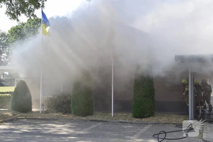 Uitslaande brand in kantine van voetbalvereniging