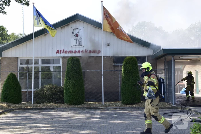 Uitslaande brand in kantine van voetbalvereniging