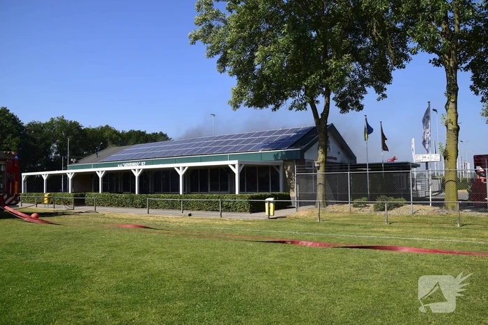Uitslaande brand in kantine van voetbalvereniging