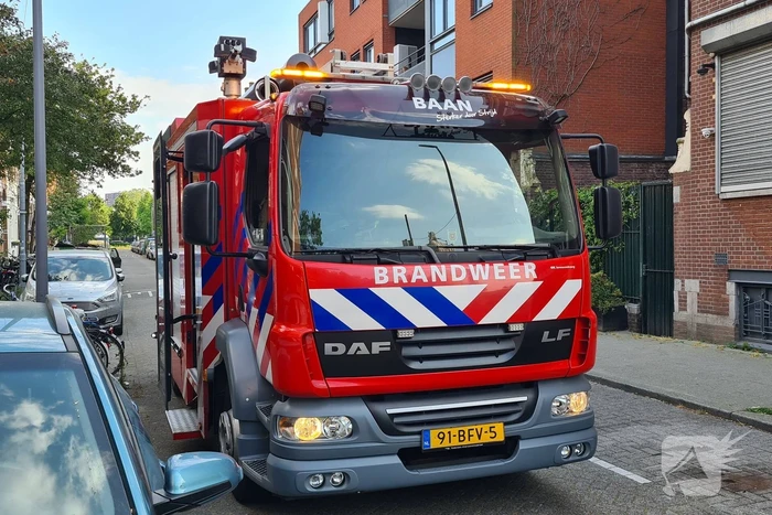 Brand in container snel onder controle